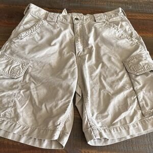 Vintage Carhartt B143 Shorts Canvas Mens Size 34 Carpenter Utility  Cotton